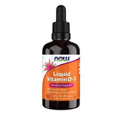 NOW Liquid Vitamin D3 2Oz Structural Support Supplement